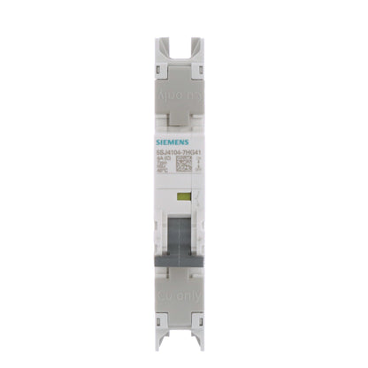 Siemens 5SJ4104-7HG41 Circuit Breaker | 240V 4A 1P 14kA@240V Feed-Thru 5SJ Series
