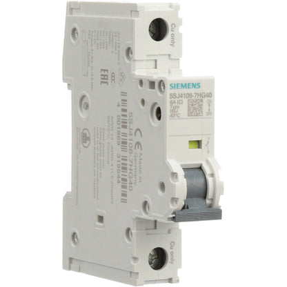 Siemens 5SJ4106-7HG40 Circuit Breaker | 240V 6A 1P 14kA@240V Feed-Thru 5SJ Series