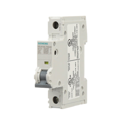 Siemens 5SJ4106-7HG40 Circuit Breaker | 240V 6A 1P 14kA@240V Feed-Thru 5SJ Series