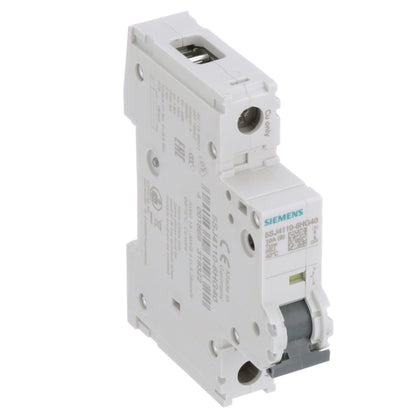 Siemens 5SJ4110-6HG40 Circuit Breaker | 240V 10A 1P 14kA@240V Feed-Thru 5SJ Series