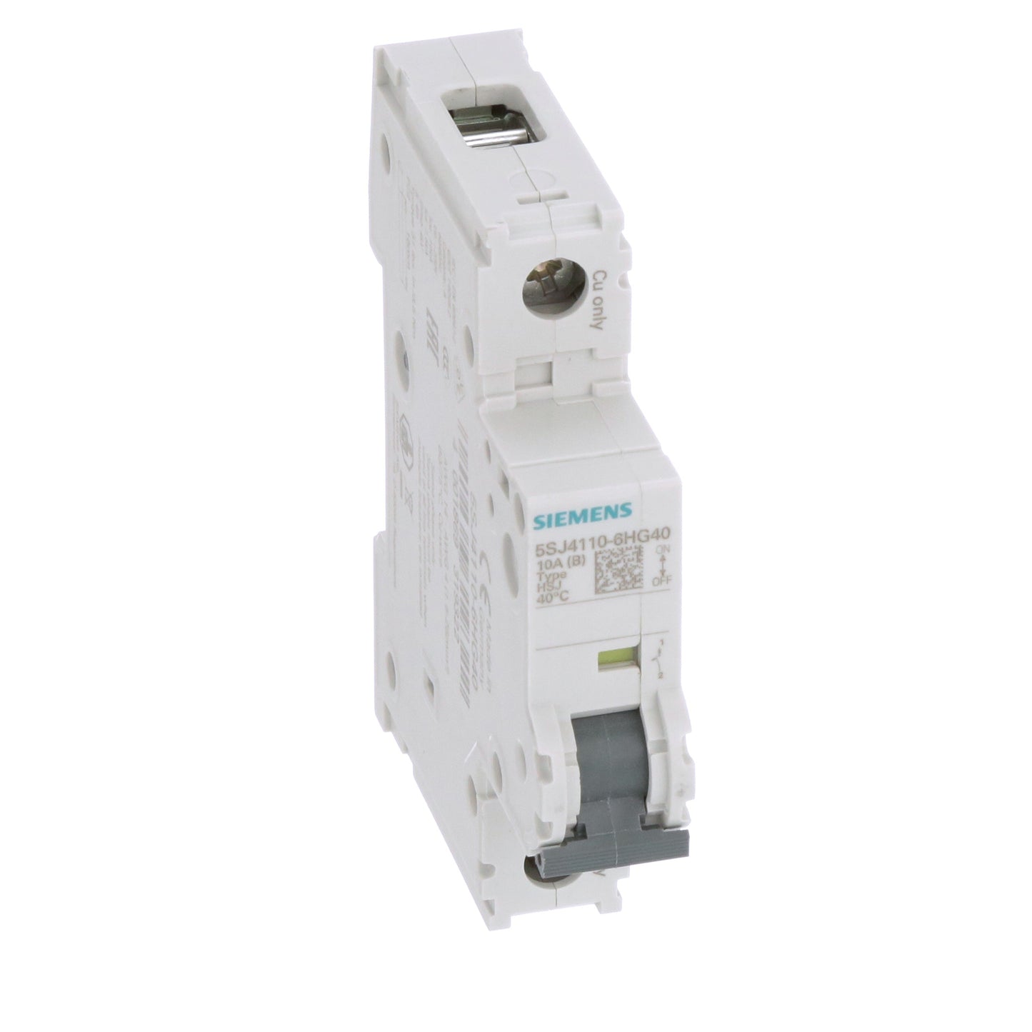 Siemens 5SJ4110-6HG40 Circuit Breaker | 240V 10A 1P 14kA@240V Feed-Thru 5SJ Series