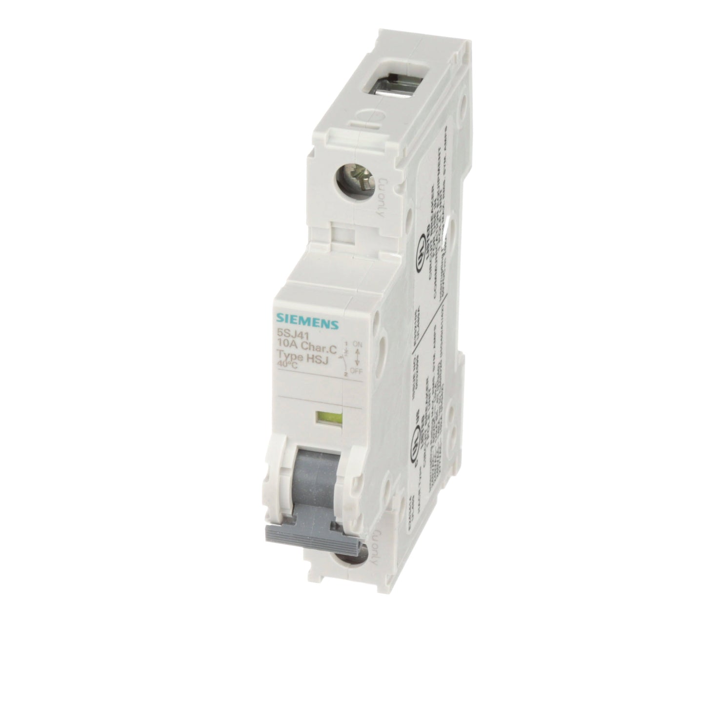 Siemens 5SJ4110-7HG40 Circuit Breaker | 240V 10A 1P 14kA@240V Feed-Thru 5SJ Series