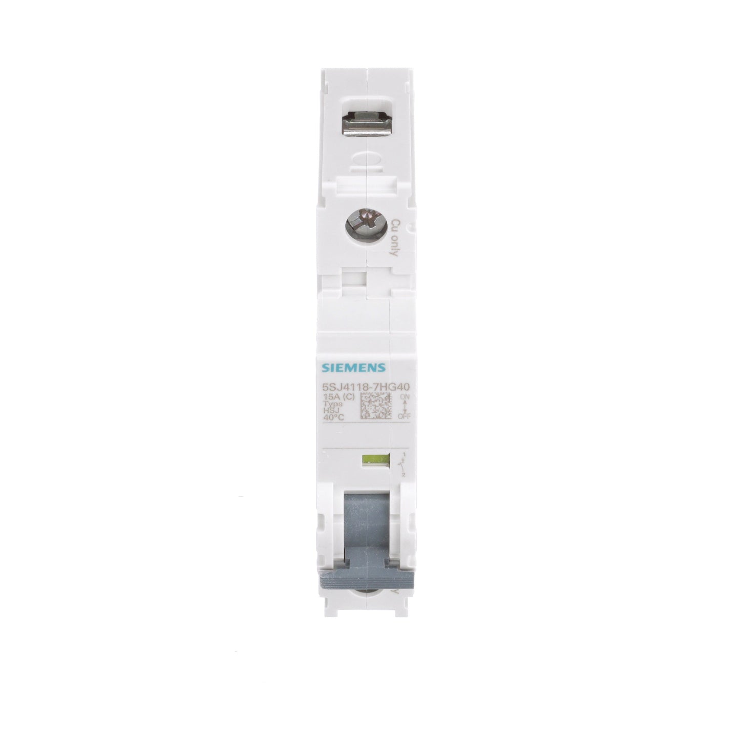 Siemens 5SJ4118-7HG40 Circuit Breaker | 240V 15A 1P 14kA@240V Feed-Thru 5SJ Series