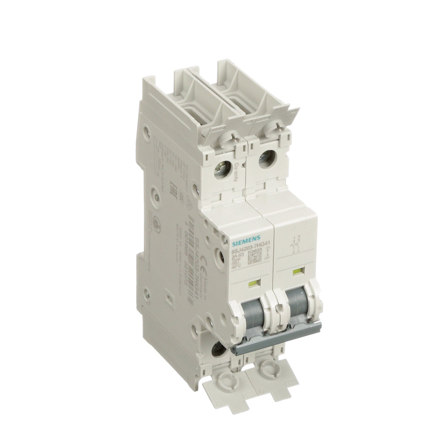 Siemens 5SJ4203-7HG41 Circuit Breaker | 240V 3A 2P 14kA@240V Feed-Thru 5SJ Series