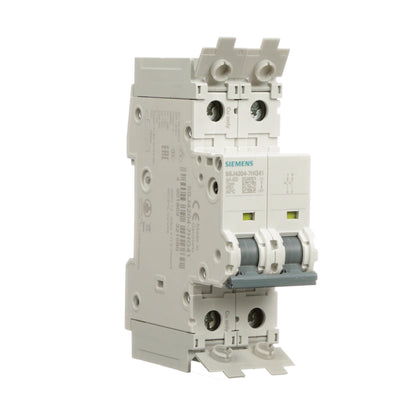 Siemens 5SJ4204-7HG41 Circuit Breaker | 240V 4A 2P 14kA@240V Feed-Thru 5SJ Series