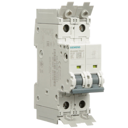 Siemens 5SJ4208-7HG41 Circuit Breaker | 240V 8A 2P 14kA@240V Feed-Thru 5SJ Series