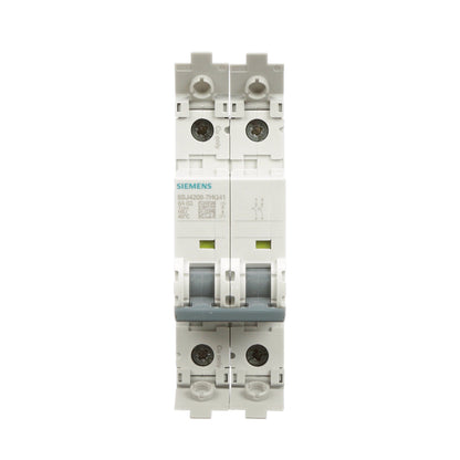 Siemens 5SJ4208-7HG41 Circuit Breaker | 240V 8A 2P 14kA@240V Feed-Thru 5SJ Series