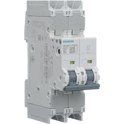 Siemens 5SJ4211-7HG41 Circuit Breaker | 240V 5A 2P 14kA@240V Feed-Thru 5SJ Series