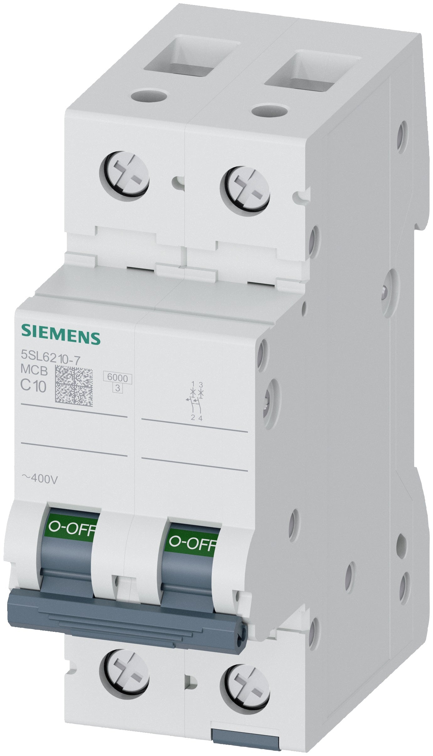 Siemens 5SL6210-7 Circuit Breaker | 230V 10A 2P 6kA@230V