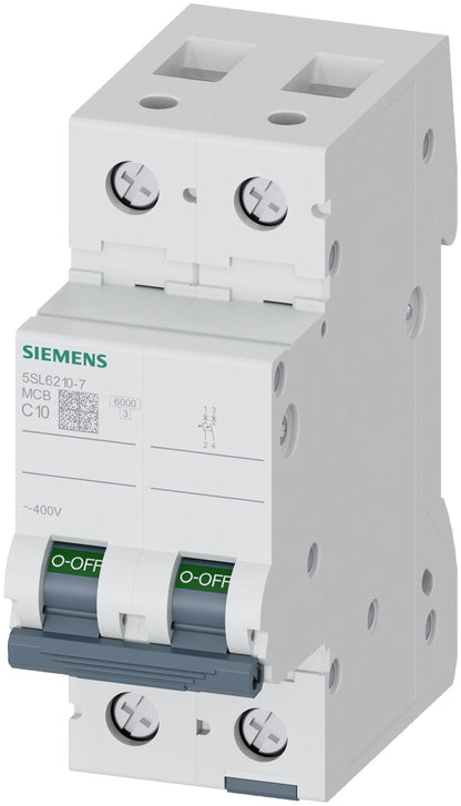 Siemens 5SL6210-7 Circuit Breaker | 230V 10A 2P 6kA@230V