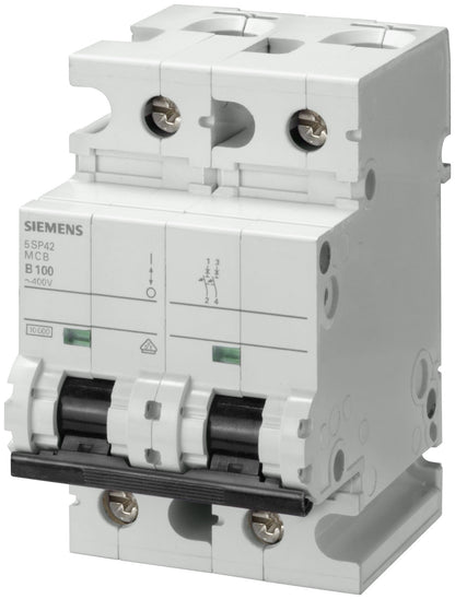 Siemens 5SP4280-7 Circuit Breaker | 400V 80A 2P 10kA@400V Feed-Thru 5SP Series
