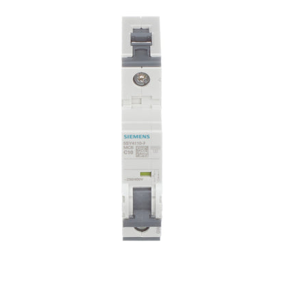 Siemens 5SY4110-7 Circuit Breaker | 400V 16A 1P 10kA@230V Feed-Thru 5SY Series