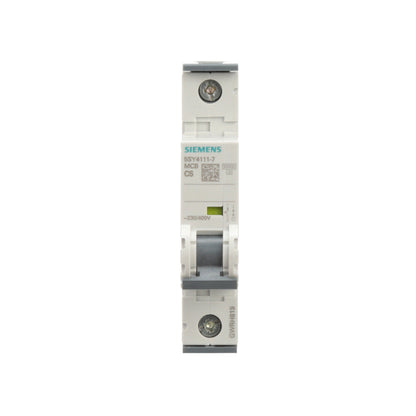 Siemens 5SY4111-7 Circuit Breaker | 400V 6A 1P 10kA@230V Feed-Thru 5SY Series