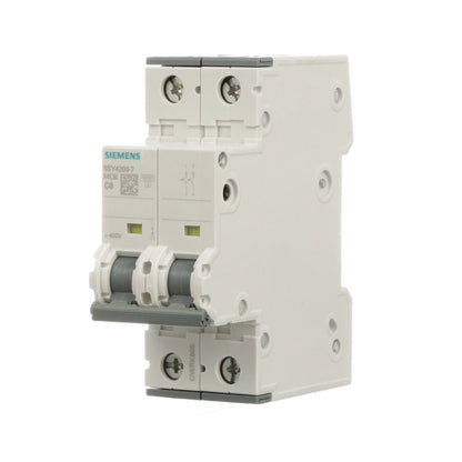 Siemens 5SY4206-7 Circuit Breaker | 400V 6A 2P 10kA@400V Feed-Thru 5SY Series