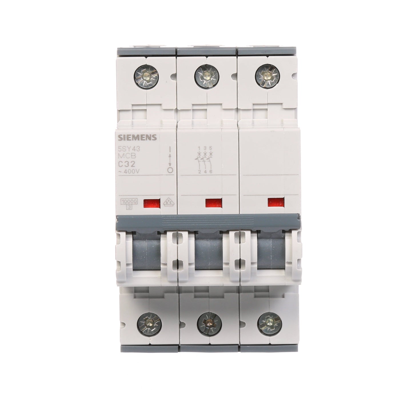 Siemens 5SY4332-7 Circuit Breaker | 3P 400V 32A 10kA@400V Thermal Magnetic 5SY Series