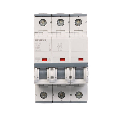 Siemens 5SY4332-7 Circuit Breaker | 3P 400V 32A 10kA@400V Thermal Magnetic 5SY Series