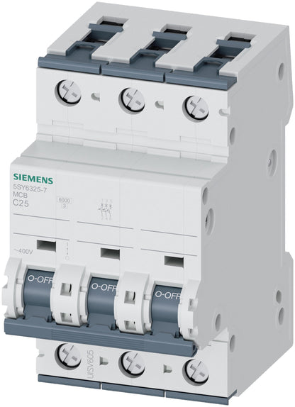 SIE 5SY63257 Supplementary Protector | 3P 25A 400V