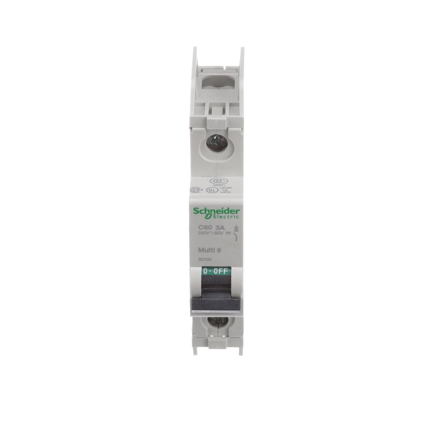 Square D 60104 Circuit Breaker | 240V 3A 1P 10kA@120V Feed-Thru
