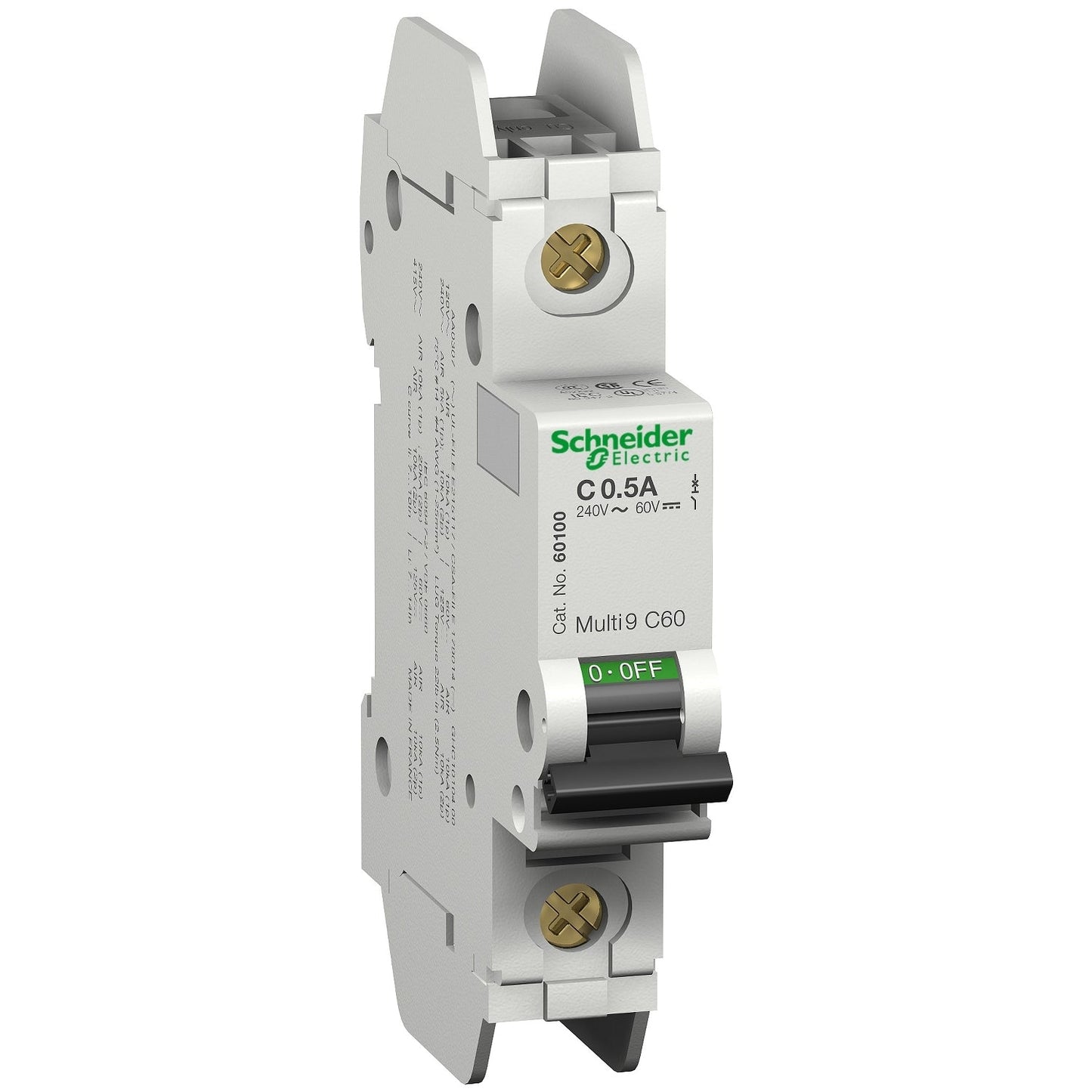 60110 - Schneider Electric Feed-Thru 240V 10A 1 pole circuit breaker 10kA@120V - Essential Electric Supply