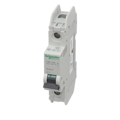 Square D 60110 Circuit Breaker | 240V 10A 1P 10kA@120V Feed-Thru Multi9 C60