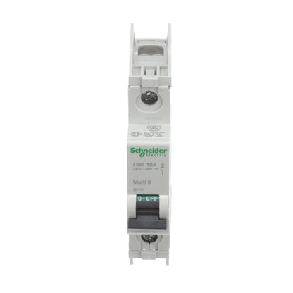 Square D 60110 Circuit Breaker | 240V 10A 1P 10kA@120V Feed-Thru Multi9 C60