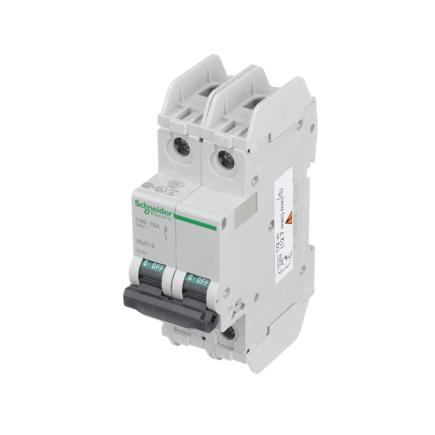 Square D 60163 Circuit Breaker | 240V 15A 2P 10kA@240V Feed-Thru