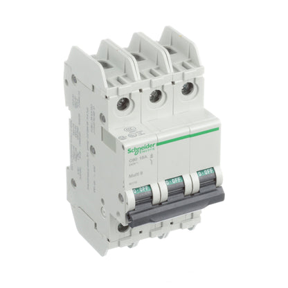 Schneider Electric 60179 Circuit Breaker | 240V 15A 3P 10kA@240V Feed-Thru Multi9
