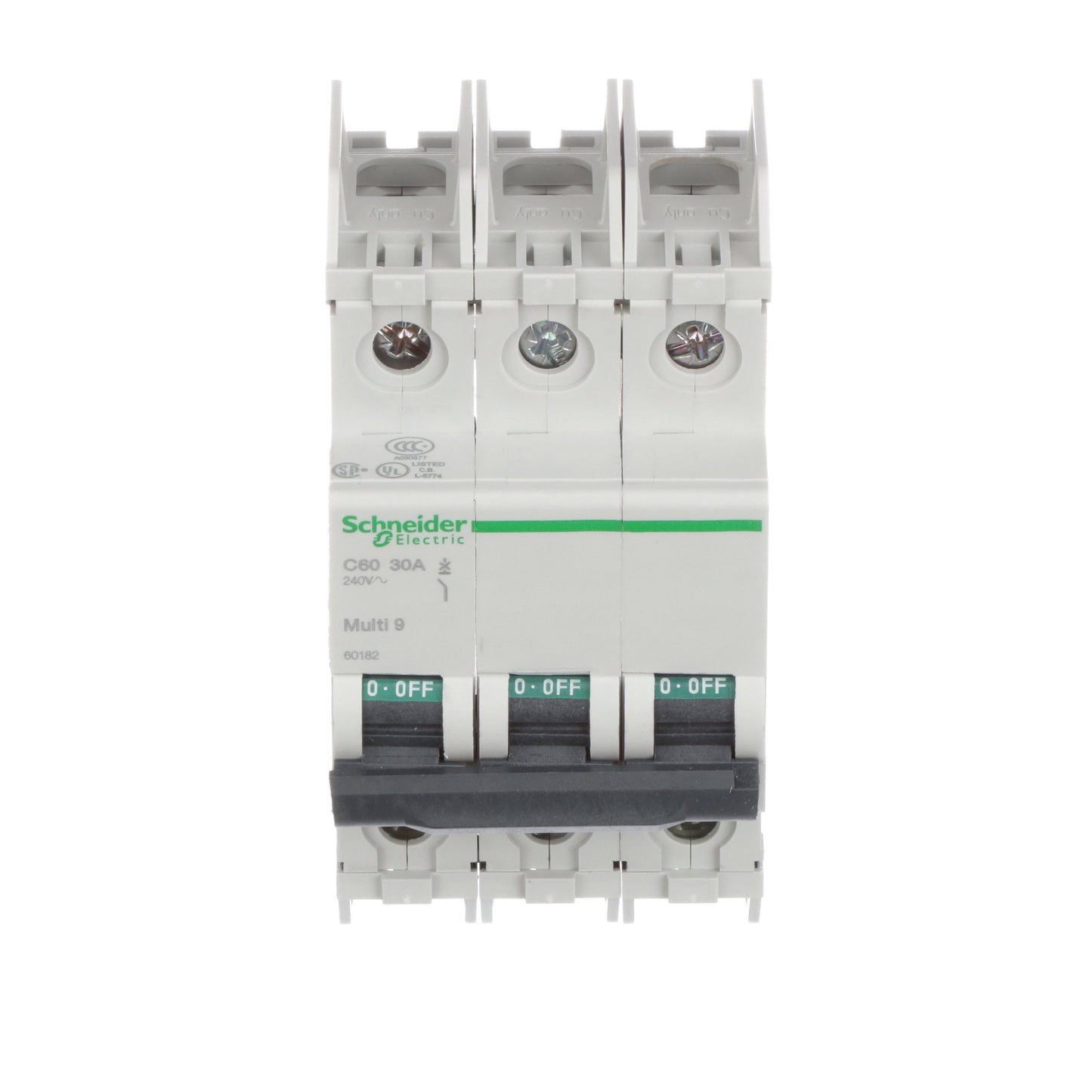 Square D 60182 Circuit Breaker | 240V 30A 3P 10kA@240V Feed-Thru