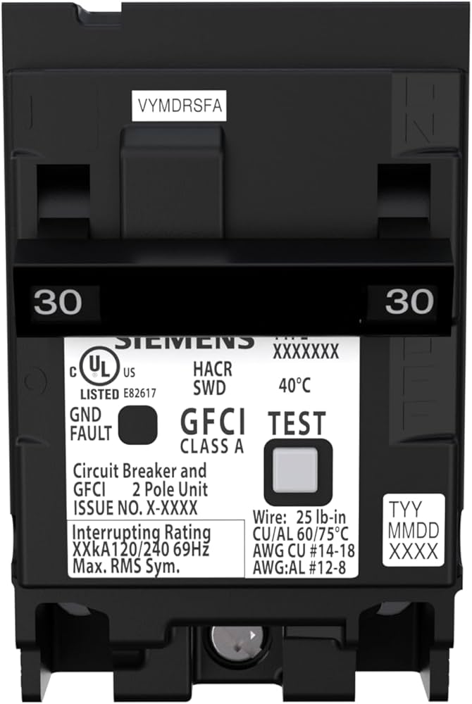 Siemens Q230GFN Circuit Breaker Molded Case