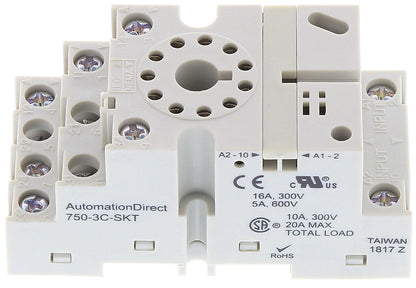 Automation Direct 750-3C-SKT Motor Control Part And Accessory Relay Socket