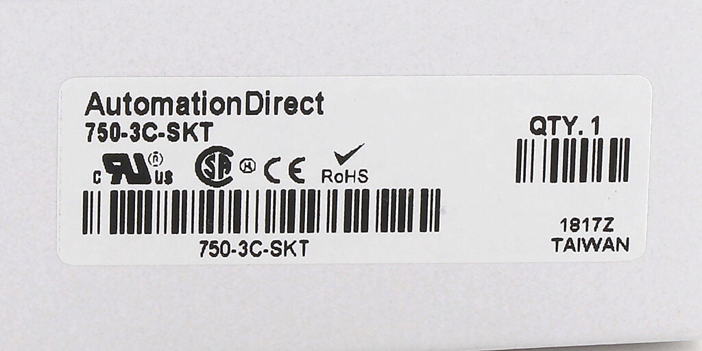Automation Direct 750-3C-SKT Motor Control Part And Accessory Relay Socket