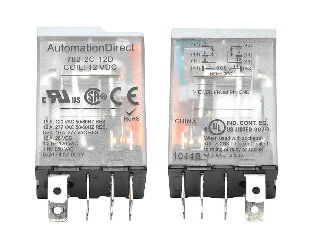 Automation Direct 782-2C-12D Motor Control Part And Accessory Relays