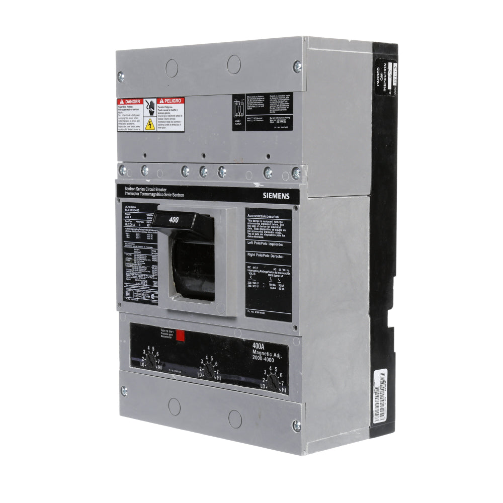 HLXD63B400 - SIemens Bolt-On 400 Amp 3 Pole Circuit Breaker - Essential Electric Supply