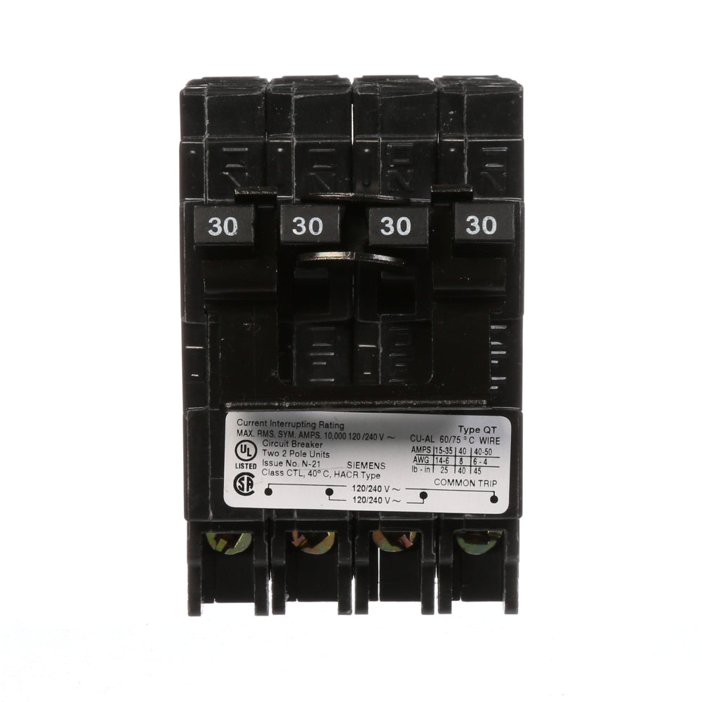 Q23030CT2 - SIemens Plug-In 30 Amp 2 Pole Circuit Breaker - Essential Electric Supply