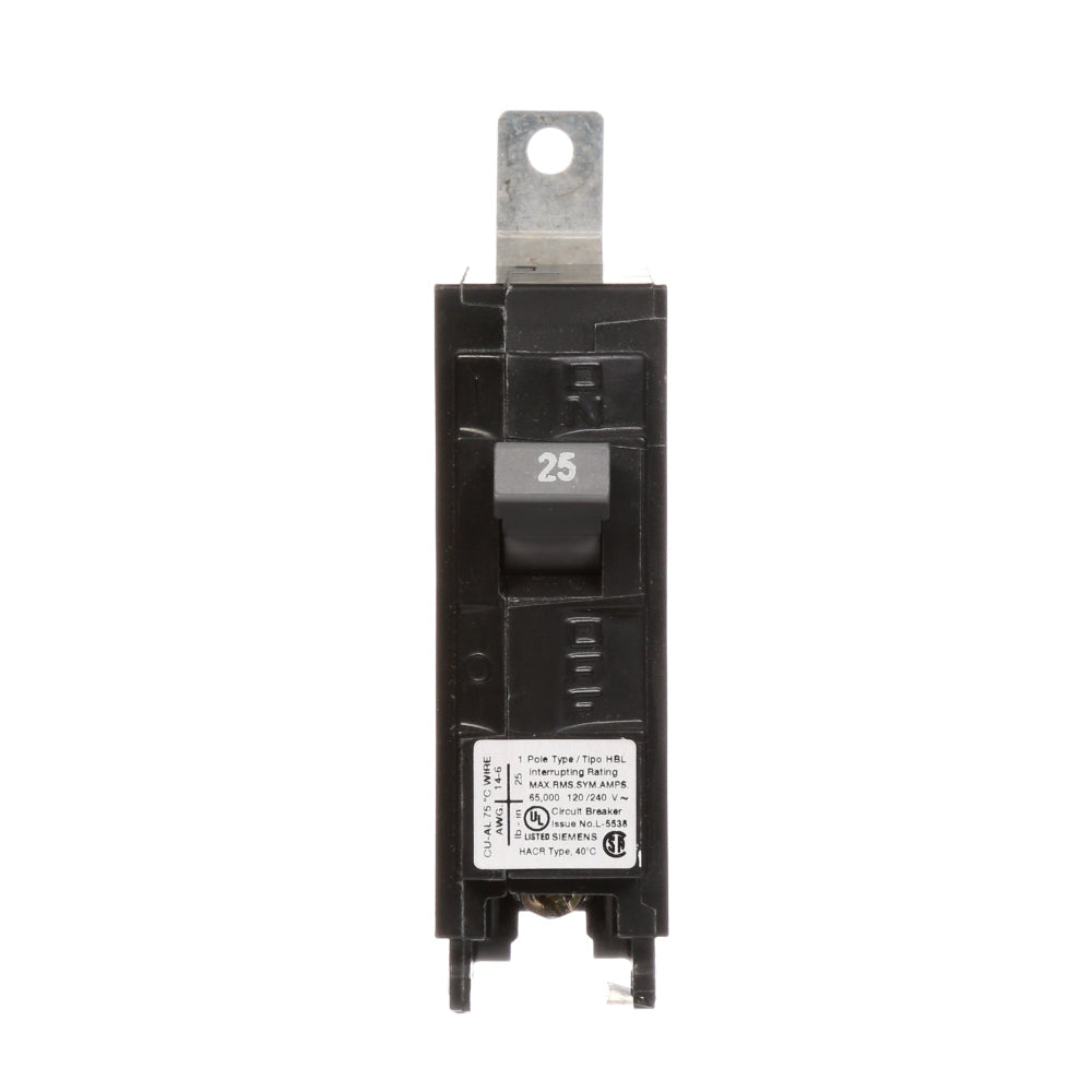 B125HH - SIemens Bolt-On 25 Amp 1 Pole Circuit Breaker - Essential Electric Supply
