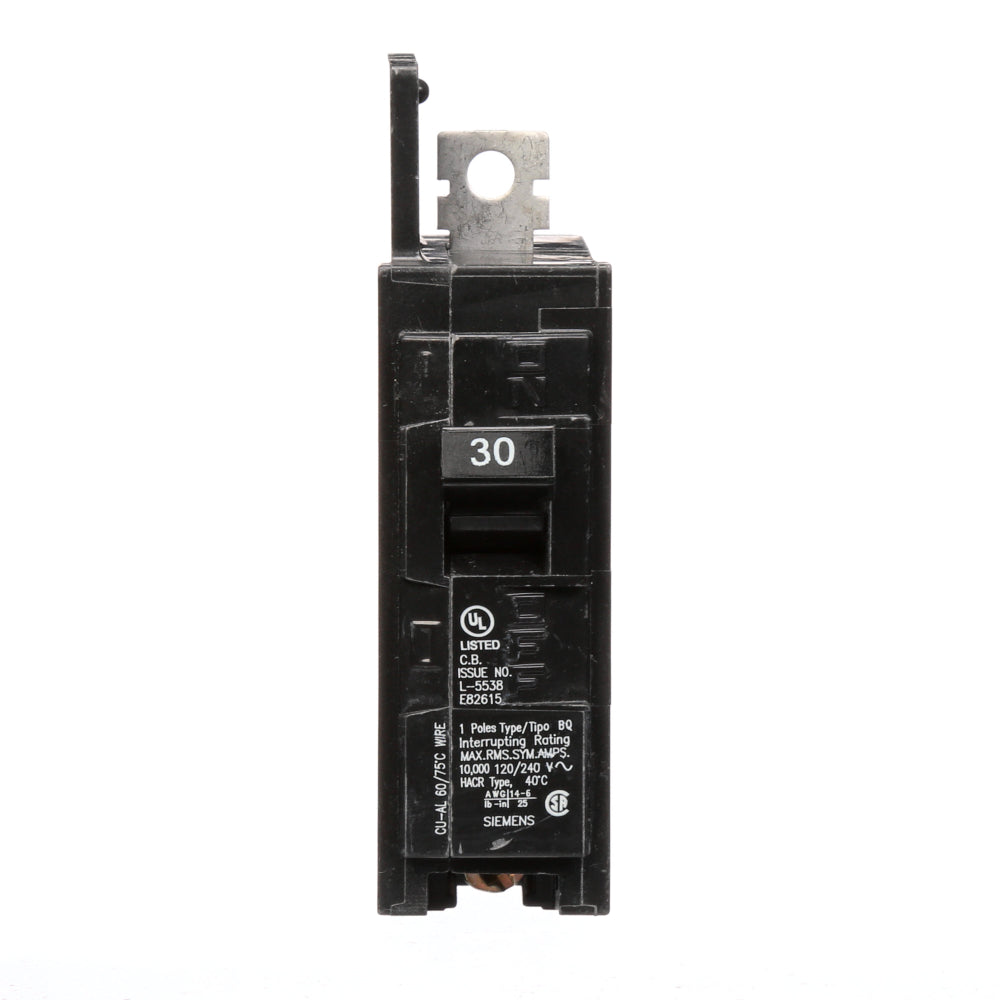 BQ1B030 - SIemens Bolt-On 30 Amp 1 Pole Circuit Breaker - Essential Electric Supply