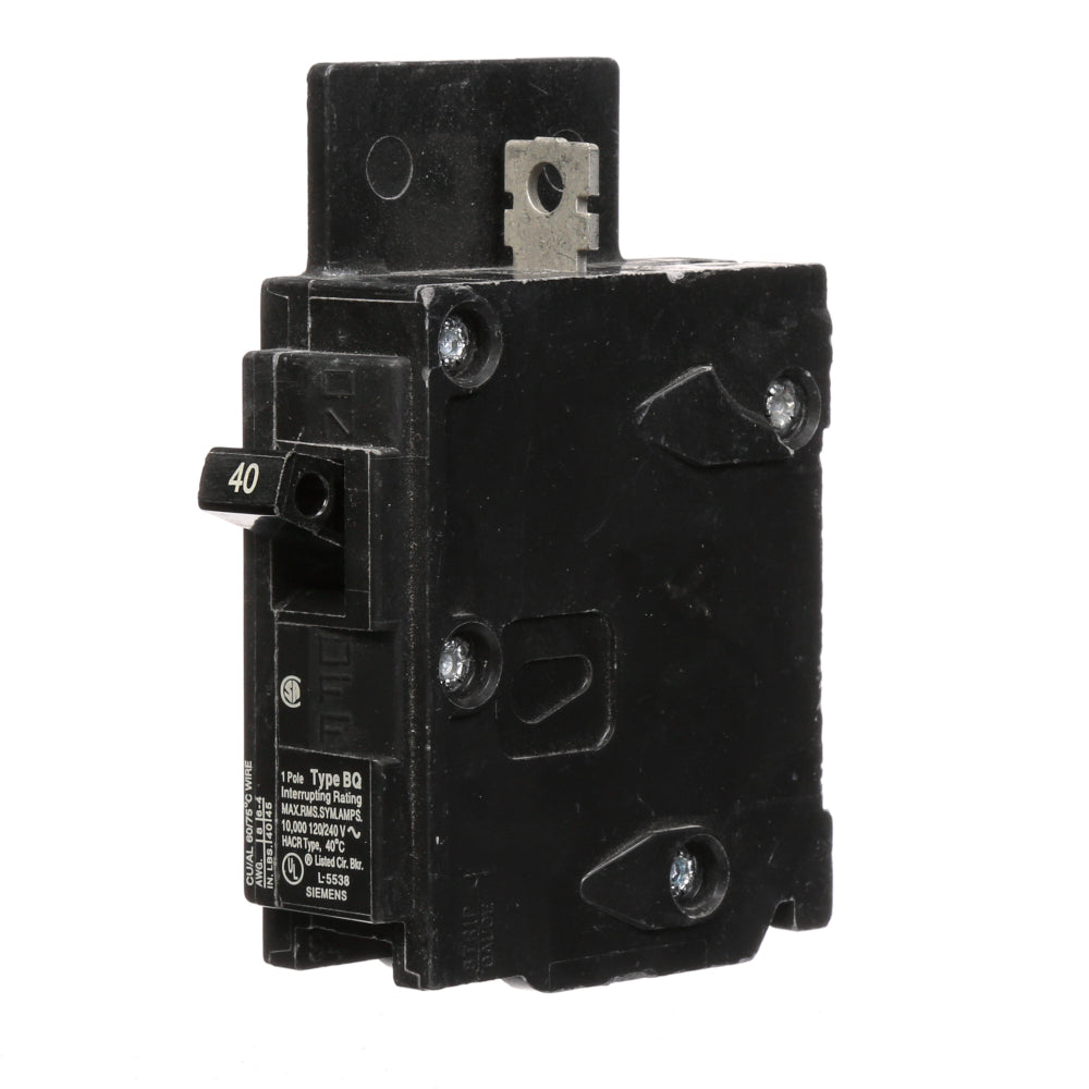 BQ1B040 - SIemens Bolt-On 40 Amp 1 Pole Circuit Breaker - Essential Electric Supply