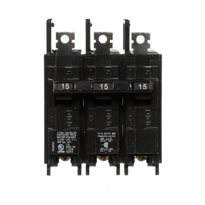 BQ3B015 - SIemens Bolt-On 15 Amp 3 Pole Circuit Breaker - Essential Electric Supply