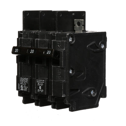 BQ3B020 - SIemens Bolt-On 20 Amp 3 Pole Circuit Breaker - Essential Electric Supply