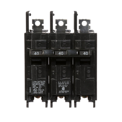 BQ3B040 - SIemens Bolt-On 40 Amp 3 Pole Circuit Breaker - Essential Electric Supply