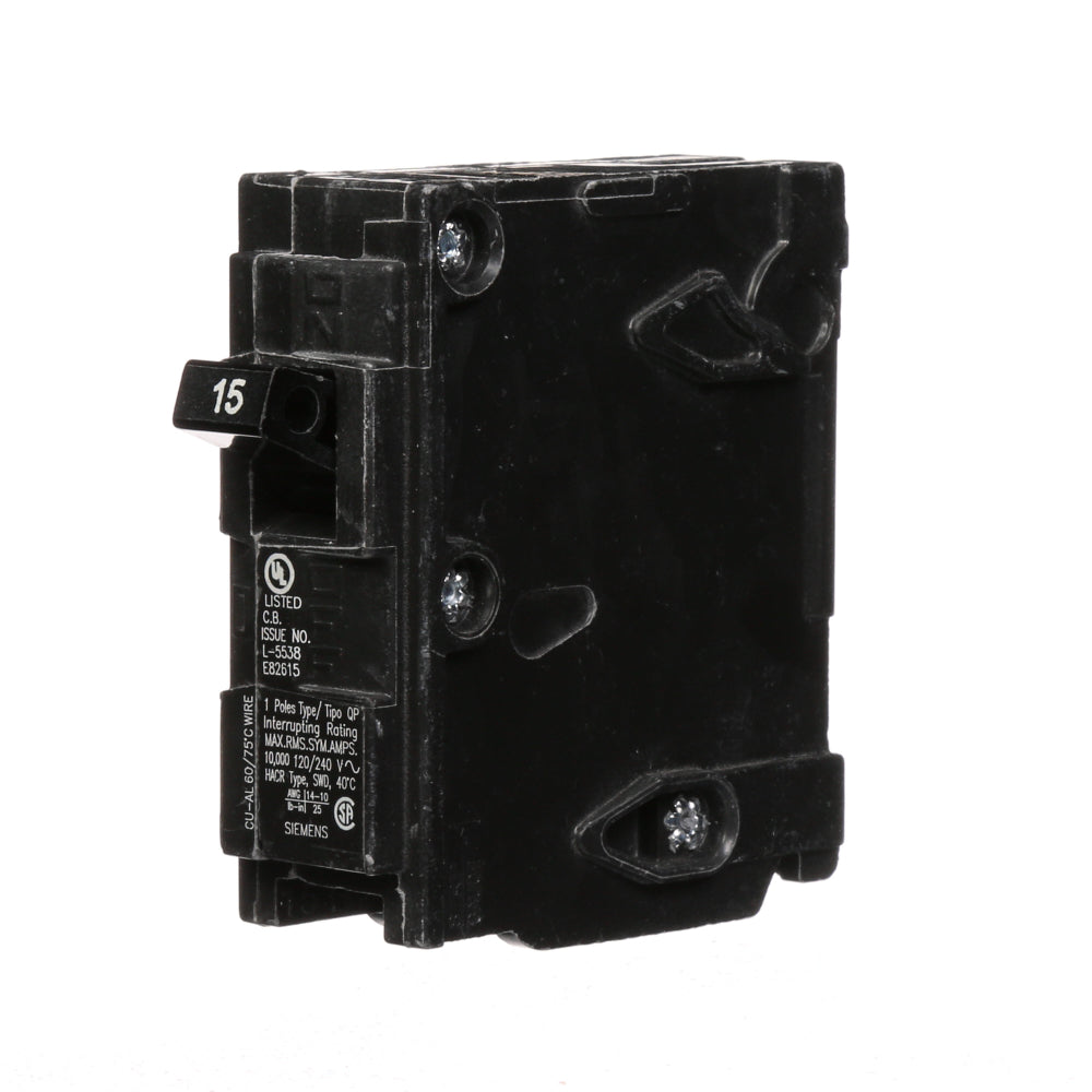 Q115 - SIemens Plug-In 15 Amp 1 Pole Circuit Breaker - Essential Electric Supply