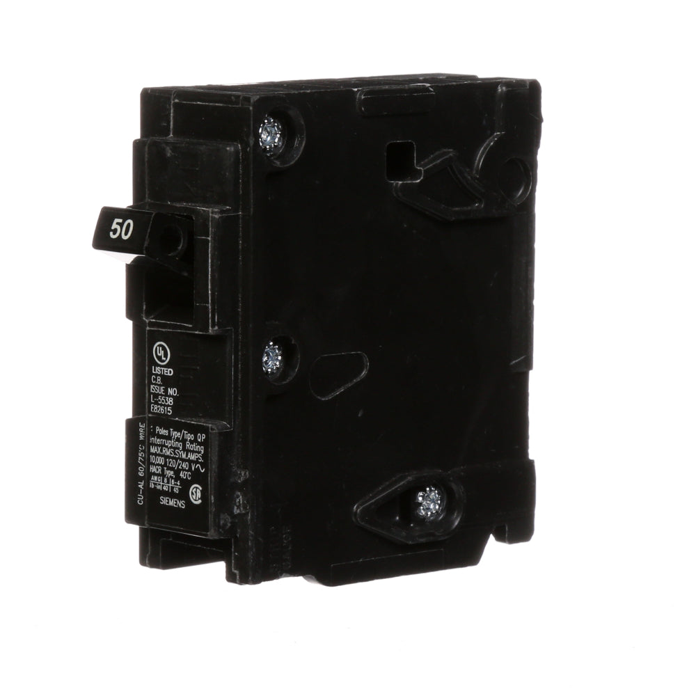 Q150 - SIemens Plug-In 50 Amp 1 Pole Circuit Breaker - Essential Electric Supply
