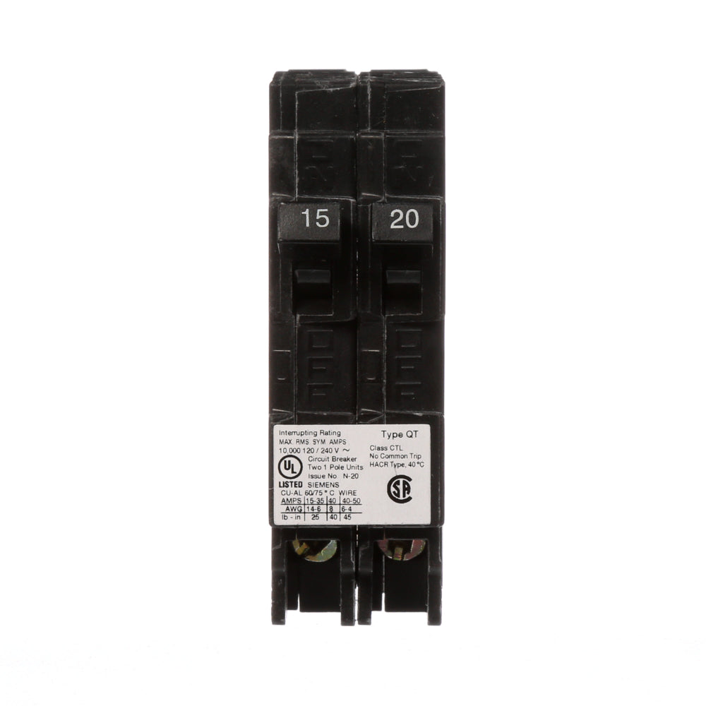 Q1520 - SIemens Plug-In 20 Amp 1 Pole Circuit Breaker - Essential Electric Supply