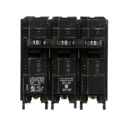 Q315 - SIemens Plug-In 15 Amp 3 Pole Circuit Breaker - Essential Electric Supply