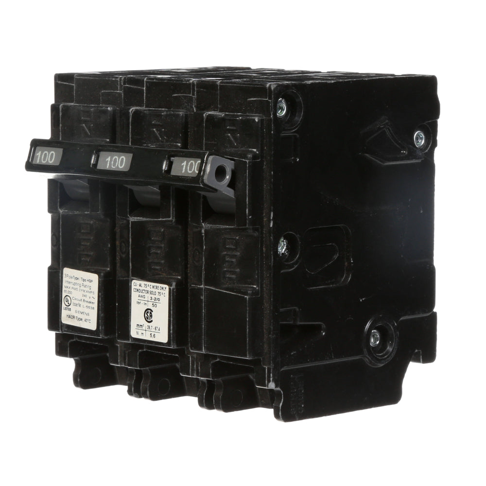 Q3100 - SIemens Plug-In 100 Amp 3 Pole Circuit Breaker - Essential Electric Supply