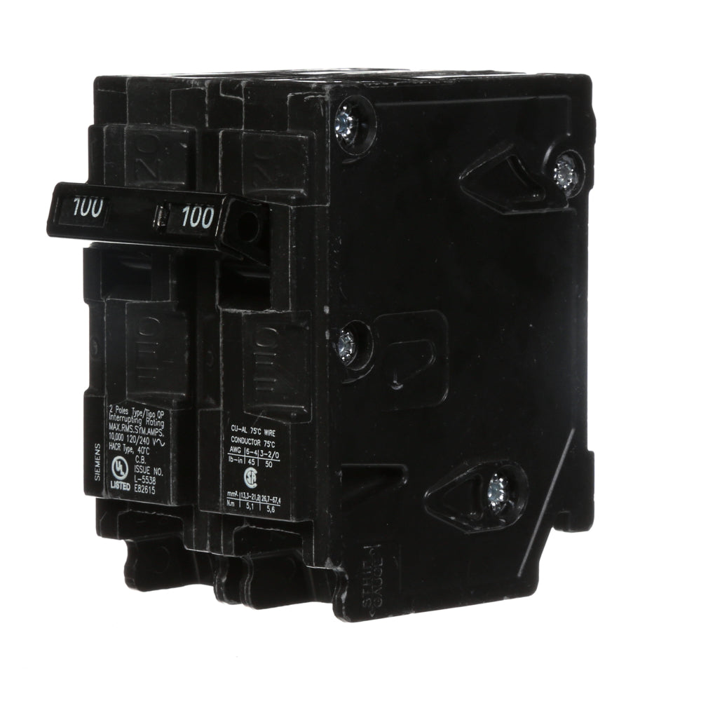 Q2100 - SIemens Plug-In 100 Amp 2 Pole Circuit Breaker - Essential Electric Supply