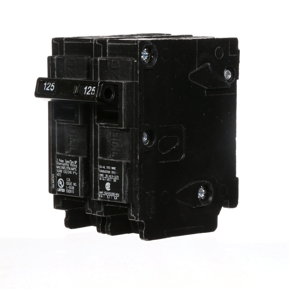 Q2125 - SIemens Plug-In 125 Amp 2 Pole Circuit Breaker - Essential Electric Supply