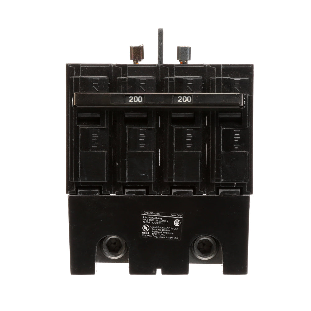 Siemens Q2200B Circuit Breaker | 240V 200A 2P 10kA@240V Plug-In Q Series