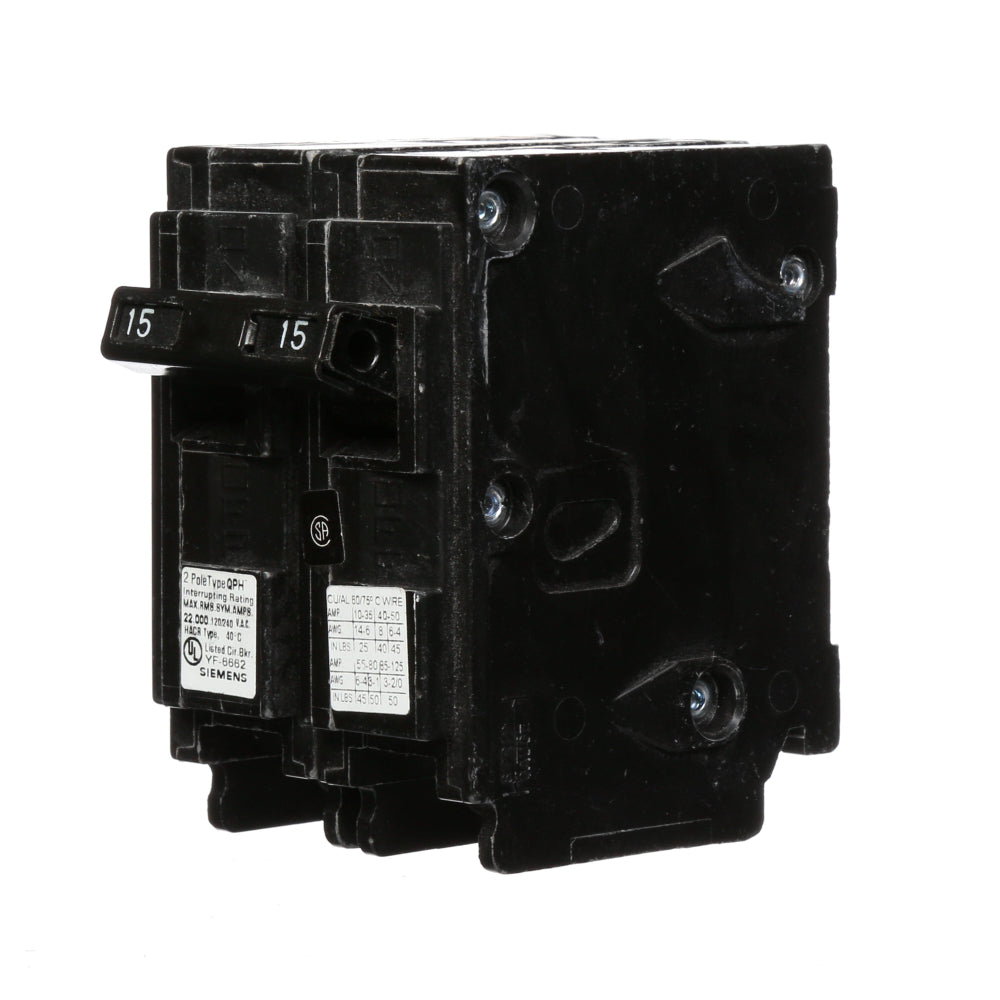 Q215H - SIemens Plug-In 15 Amp 2 Pole Circuit Breaker - Essential Electric Supply
