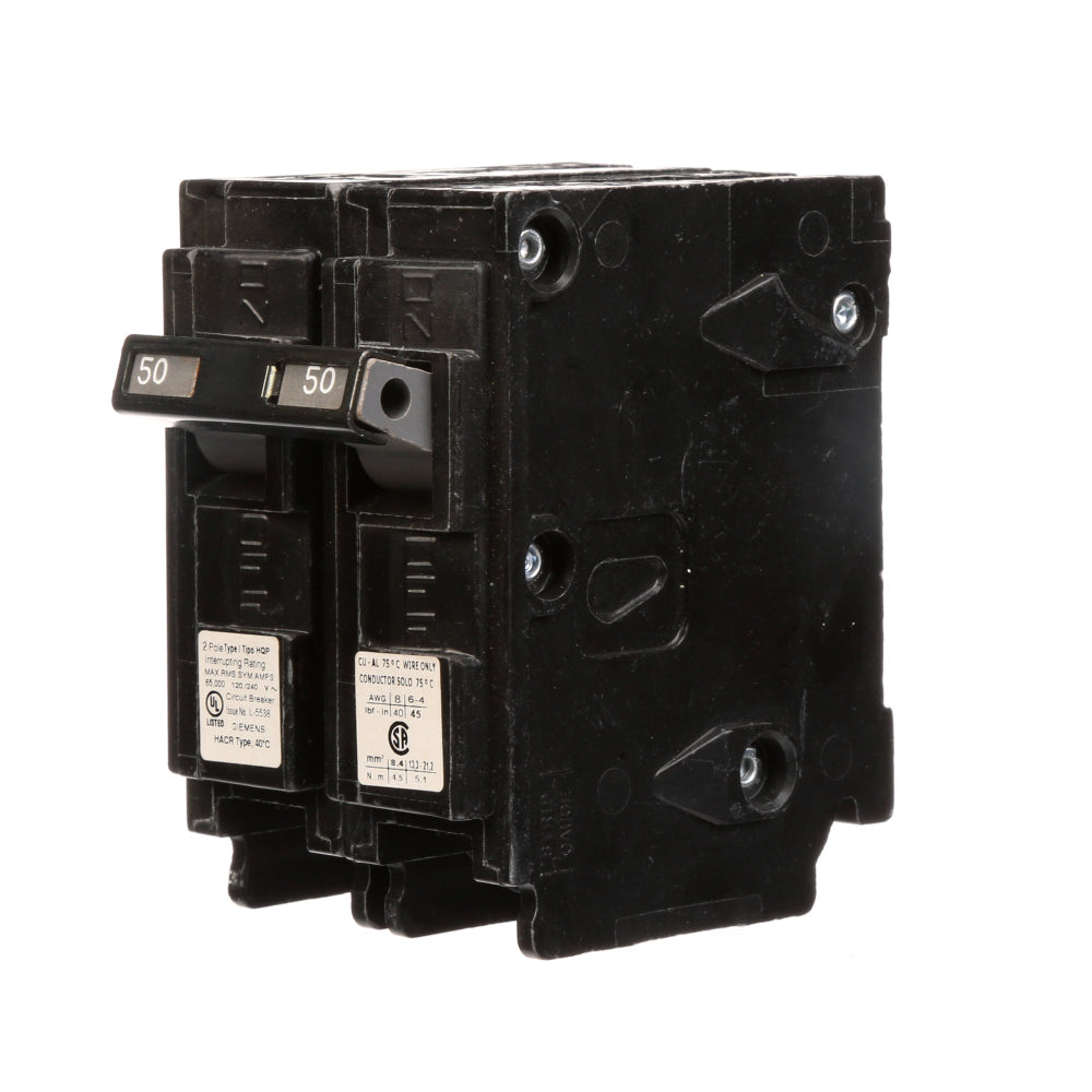 Q250HH Siemens Molded Case Circuit Breaker Q Series 50A 240V - Essential Electric Supply
